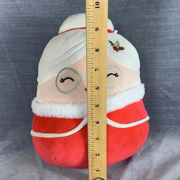 Squishmallow 8Mrs.Santa Claus Nicolette Plush Stuffed Toy Holly Decor 2022 - Picture 10 of 10